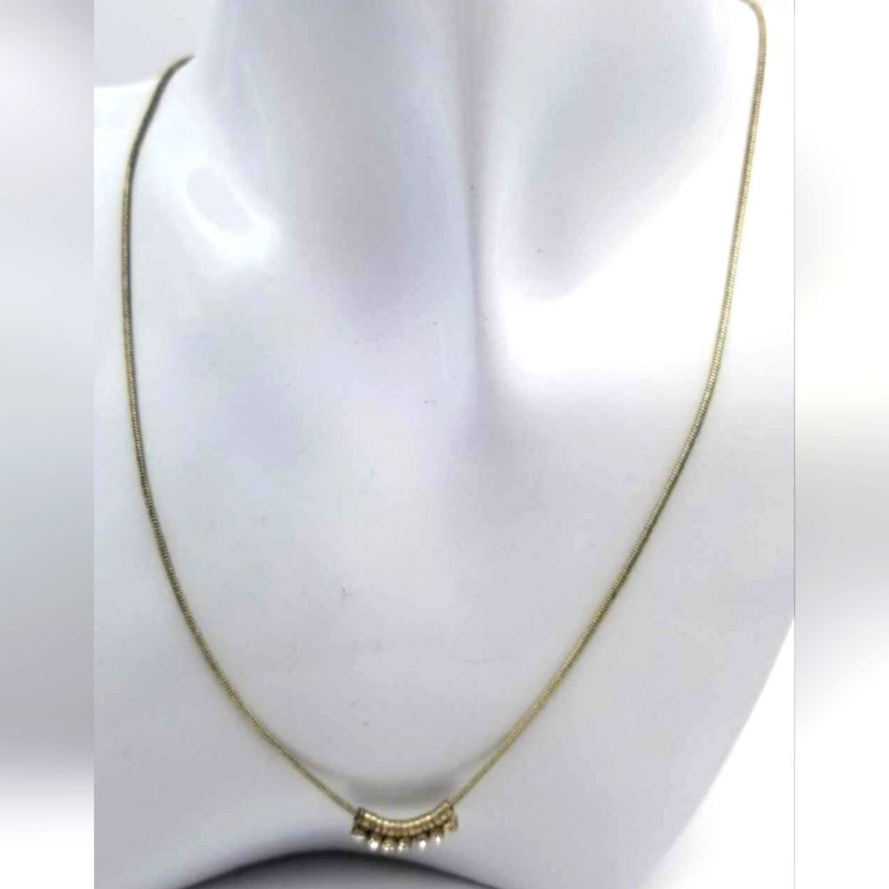 Delicate‎ minimalist princess crystal necklace N0108